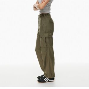 Women Olive Cargo Pants